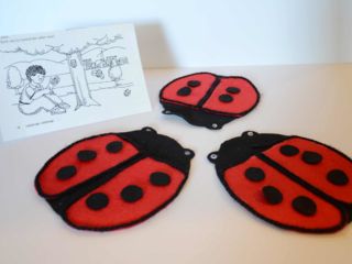 Lady Bugs - Felt Board Items at the WELL